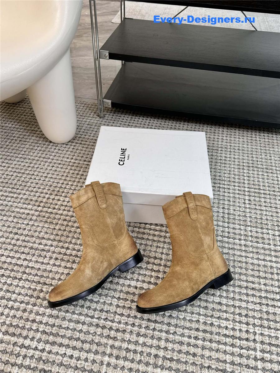Ce1i*e western cowboy boots beige
