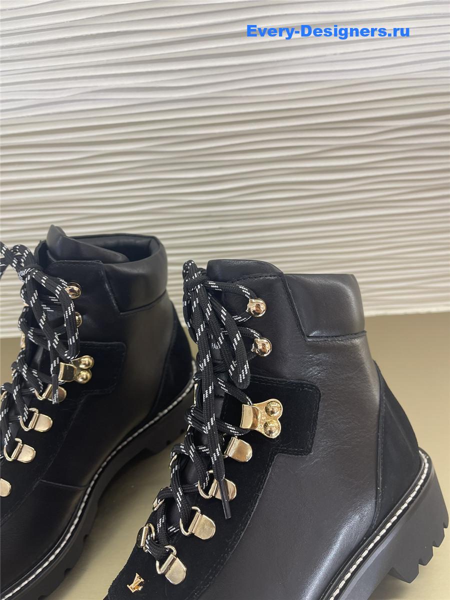 l0vis Vvtt0n territory flat ranger boots black