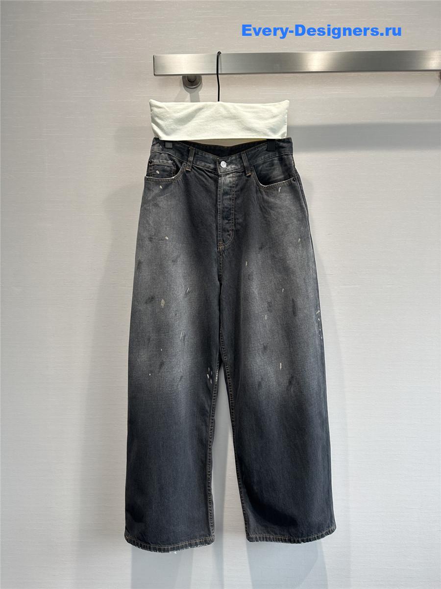 Acne studios high-rise wide-leg jeans