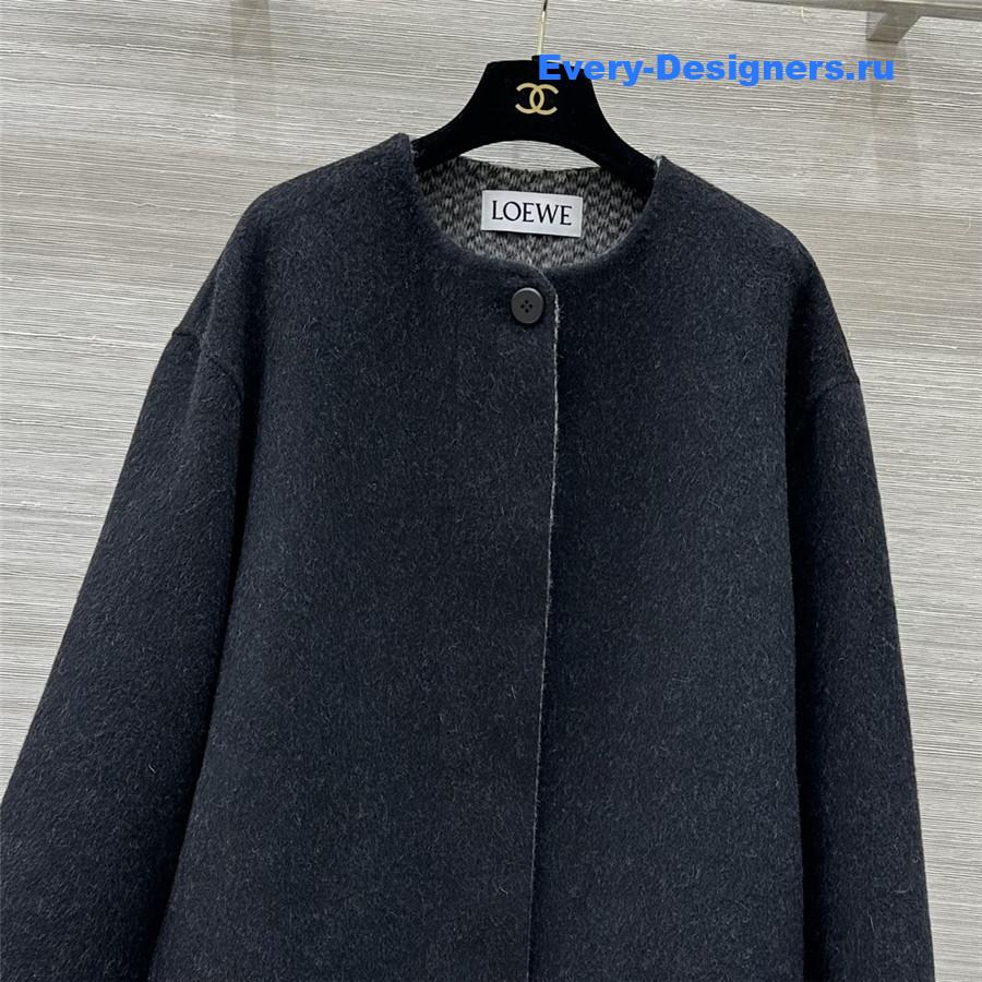 L0ew* two-tone wool coat