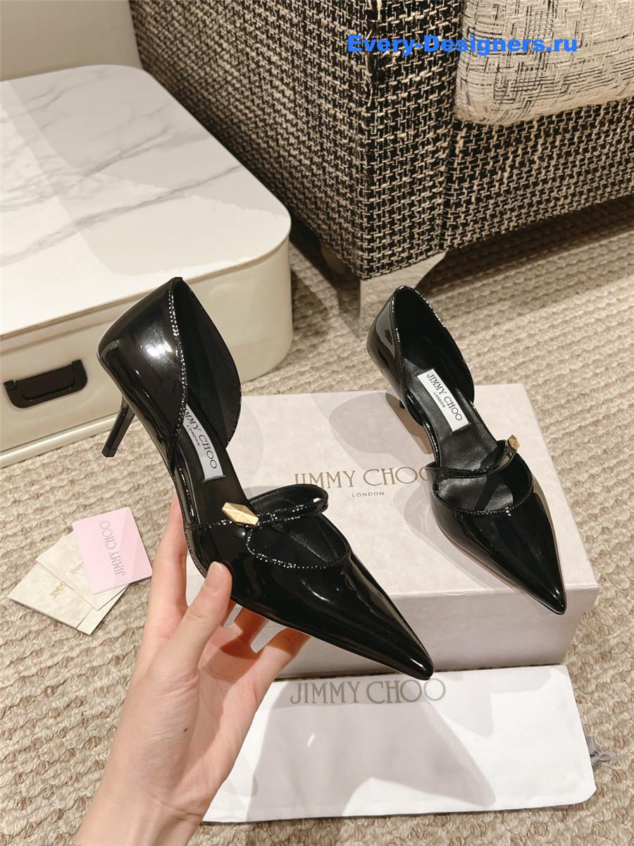 J1m*y Ch00 pointed toe mary jane pumps