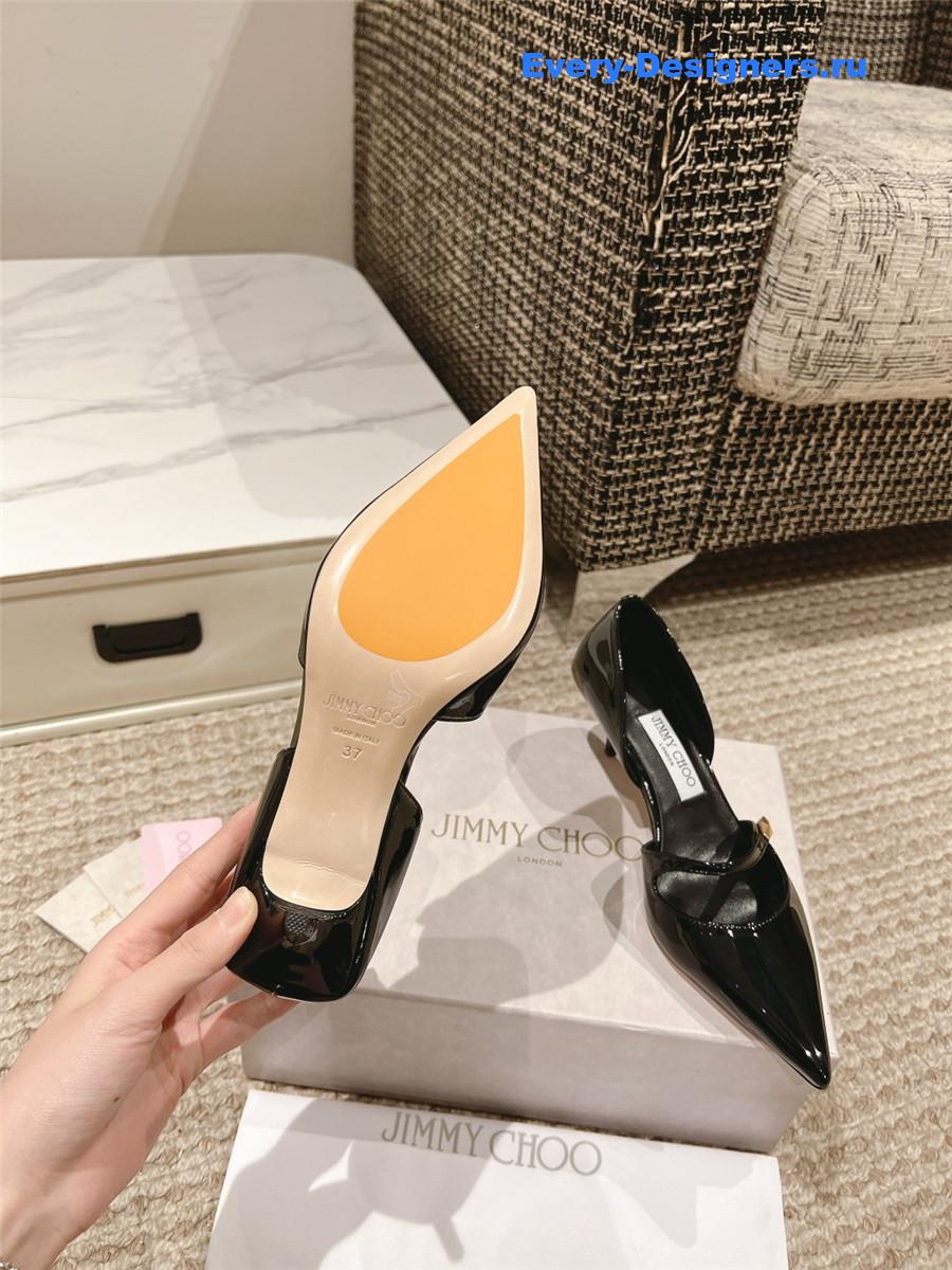 J1m*y Ch00 pointed toe mary jane pumps