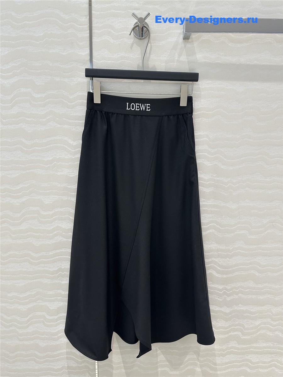 L0ew* relaxed wool midi skirt