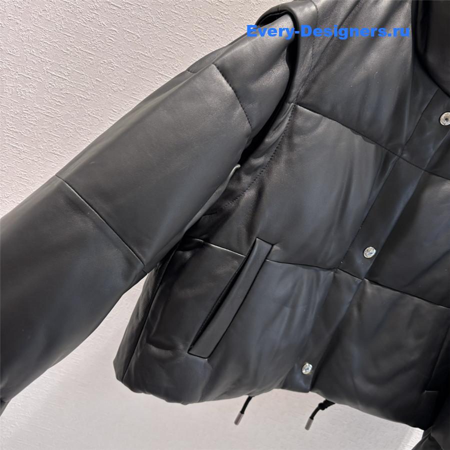 Pra*a leather down jacket