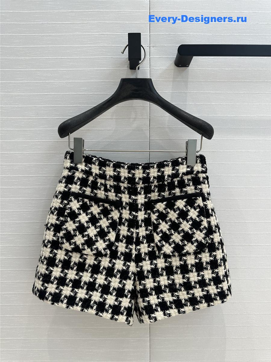 Va1e*ntin0 houndstooth tweed shorts