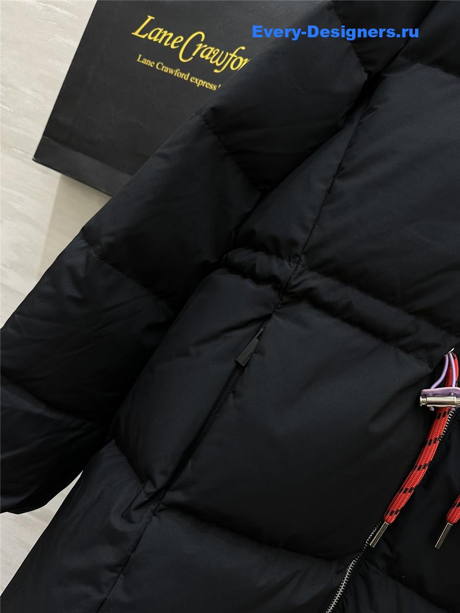 Moncler drawstring waist down jacket