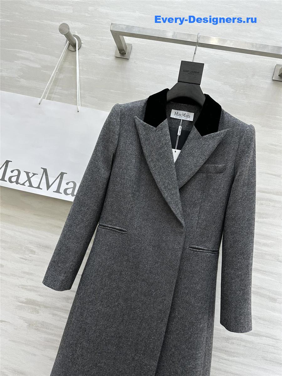 Vanitoo wool lapel long coat