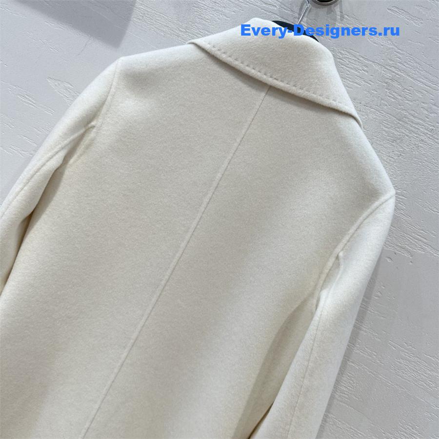 D10r double-breasted cashmere coat