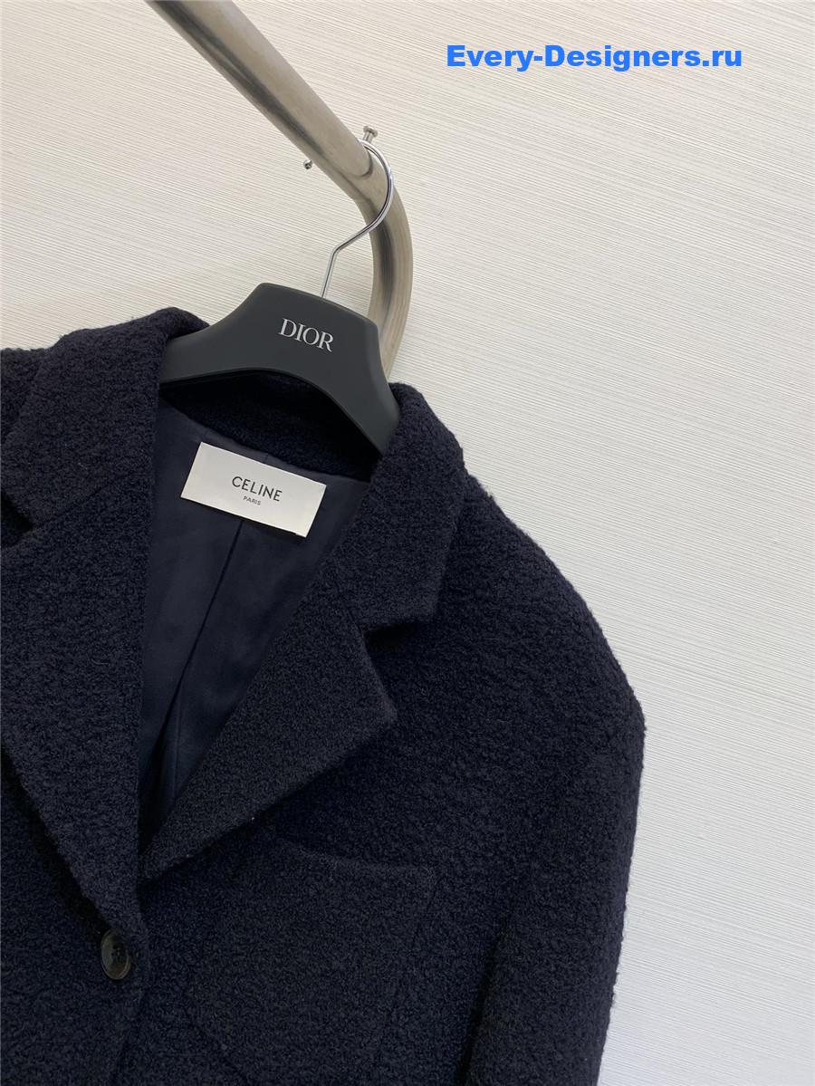 Ce1i*e bouclé coat