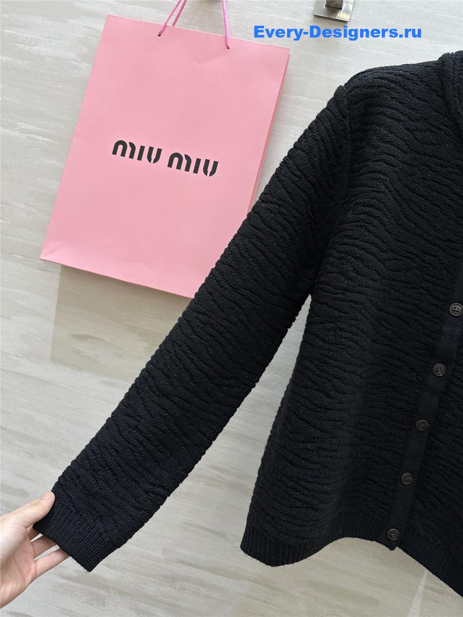 M1um1u wool cardigan jacket