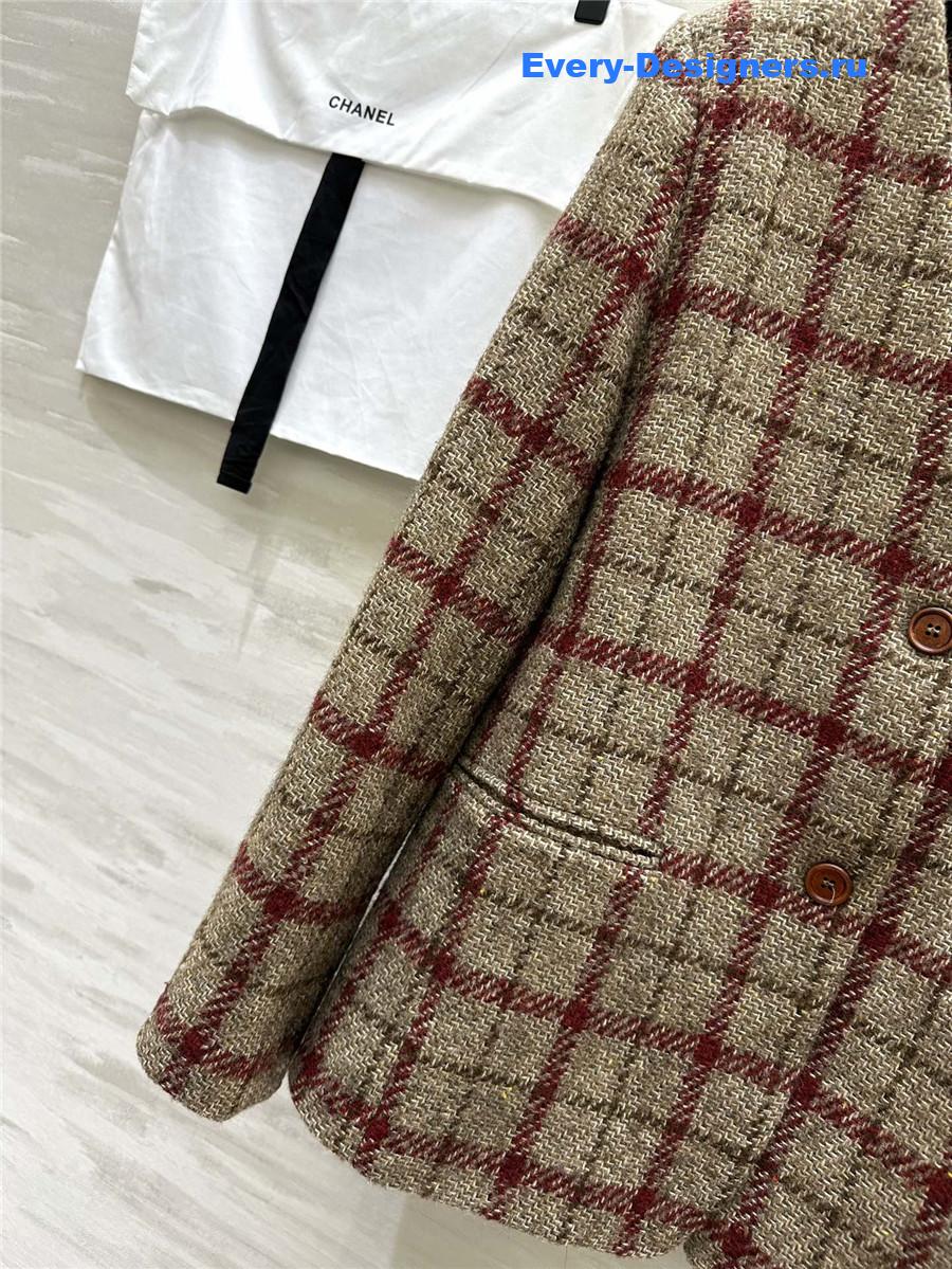 Ch**el v-neck wool blazer