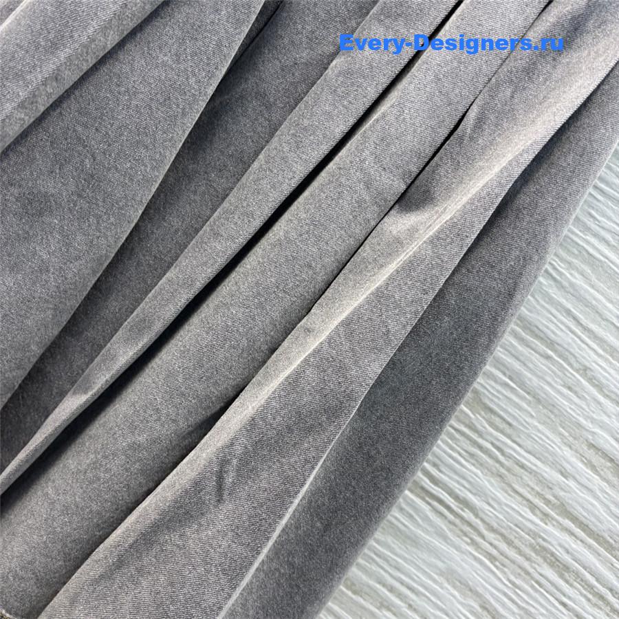 M1um1u belted pleated skirt