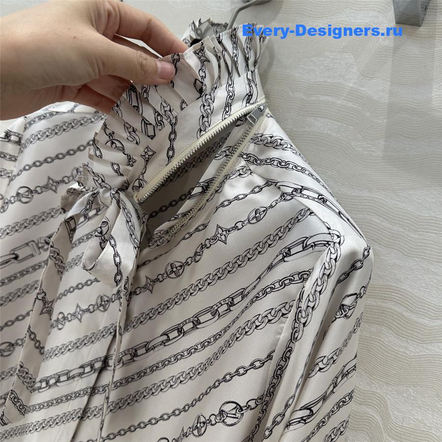 l0vis Vvtt0n lv printed silk shirt