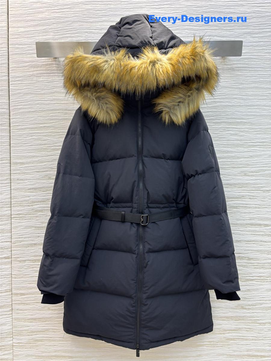 Bv*b*rry long h-line down jacket