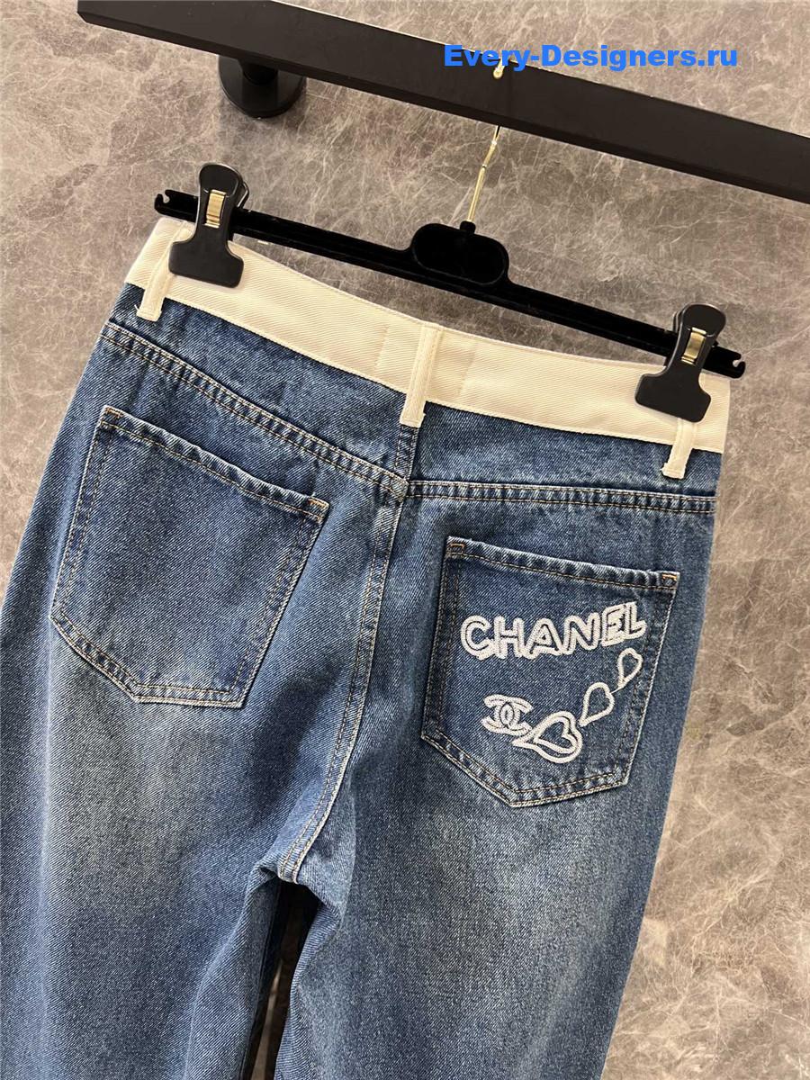 Ch**el 4-button straight trousers