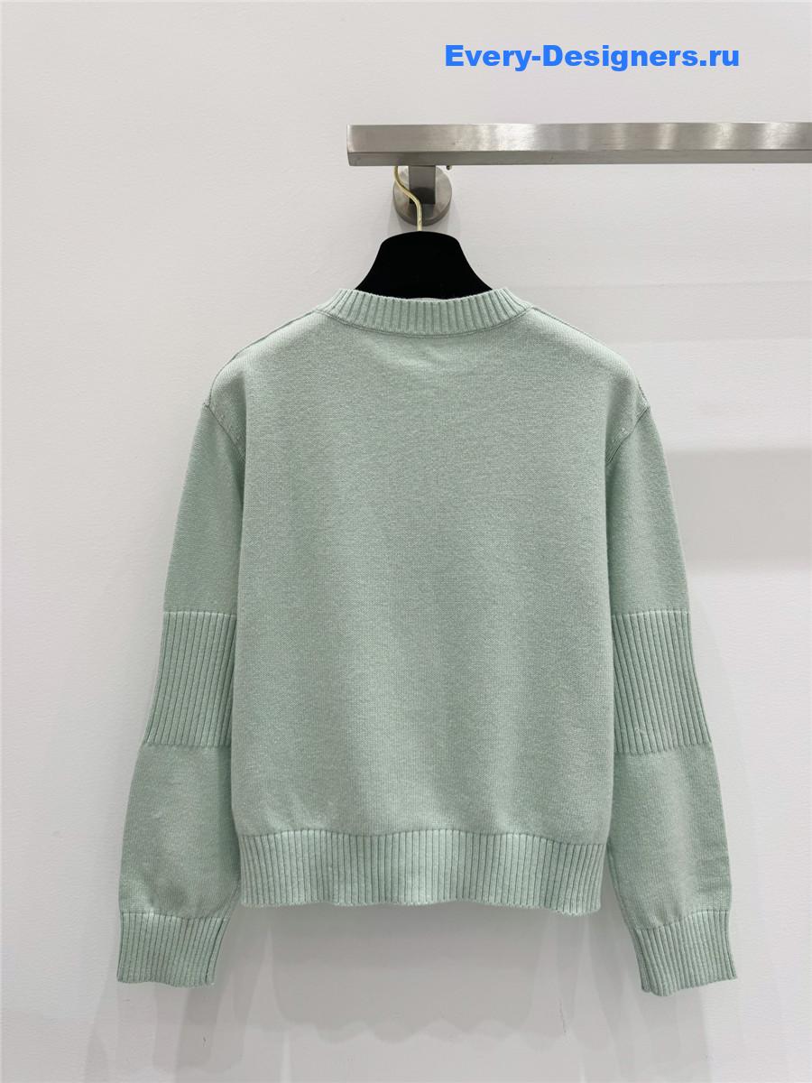 Ch**el vintage cashmere cardigan mint green