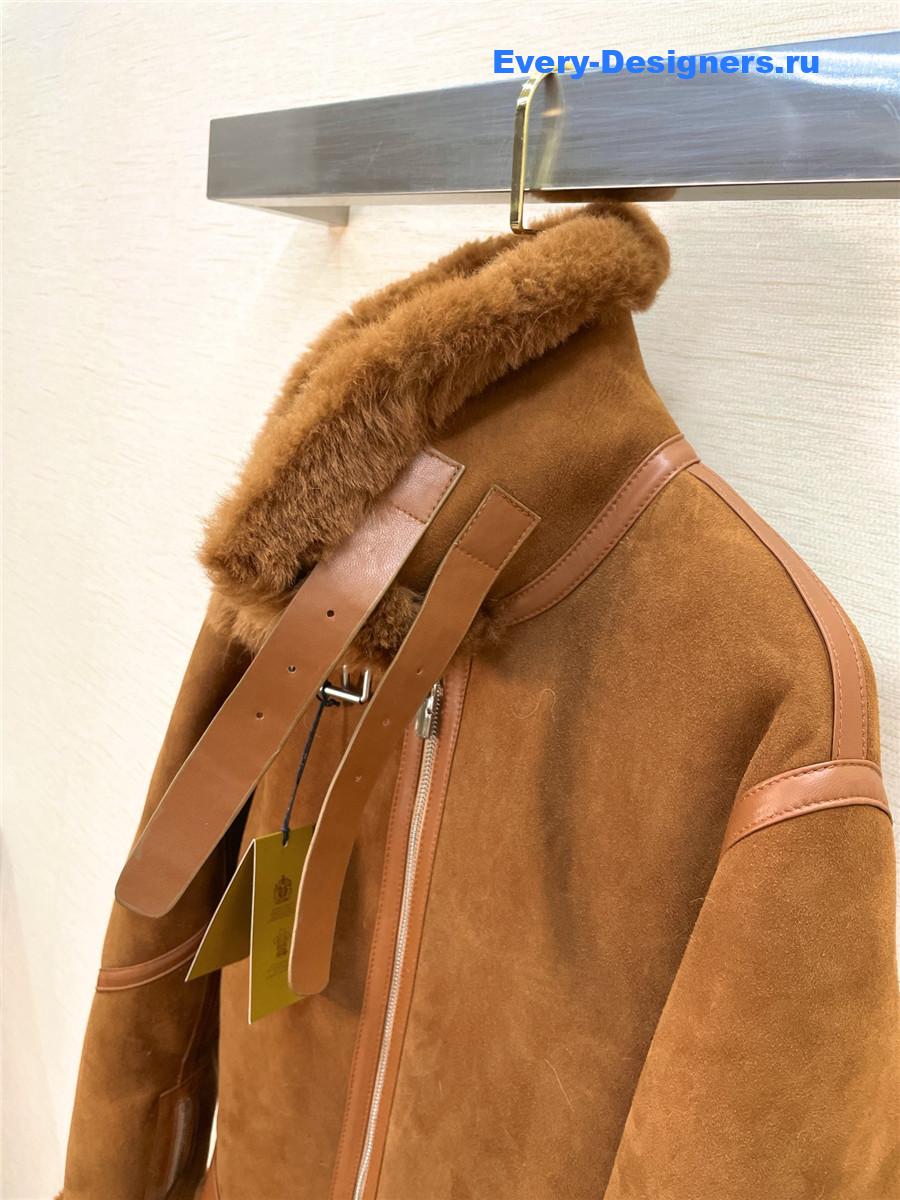 Bv*b*rry shearling coat