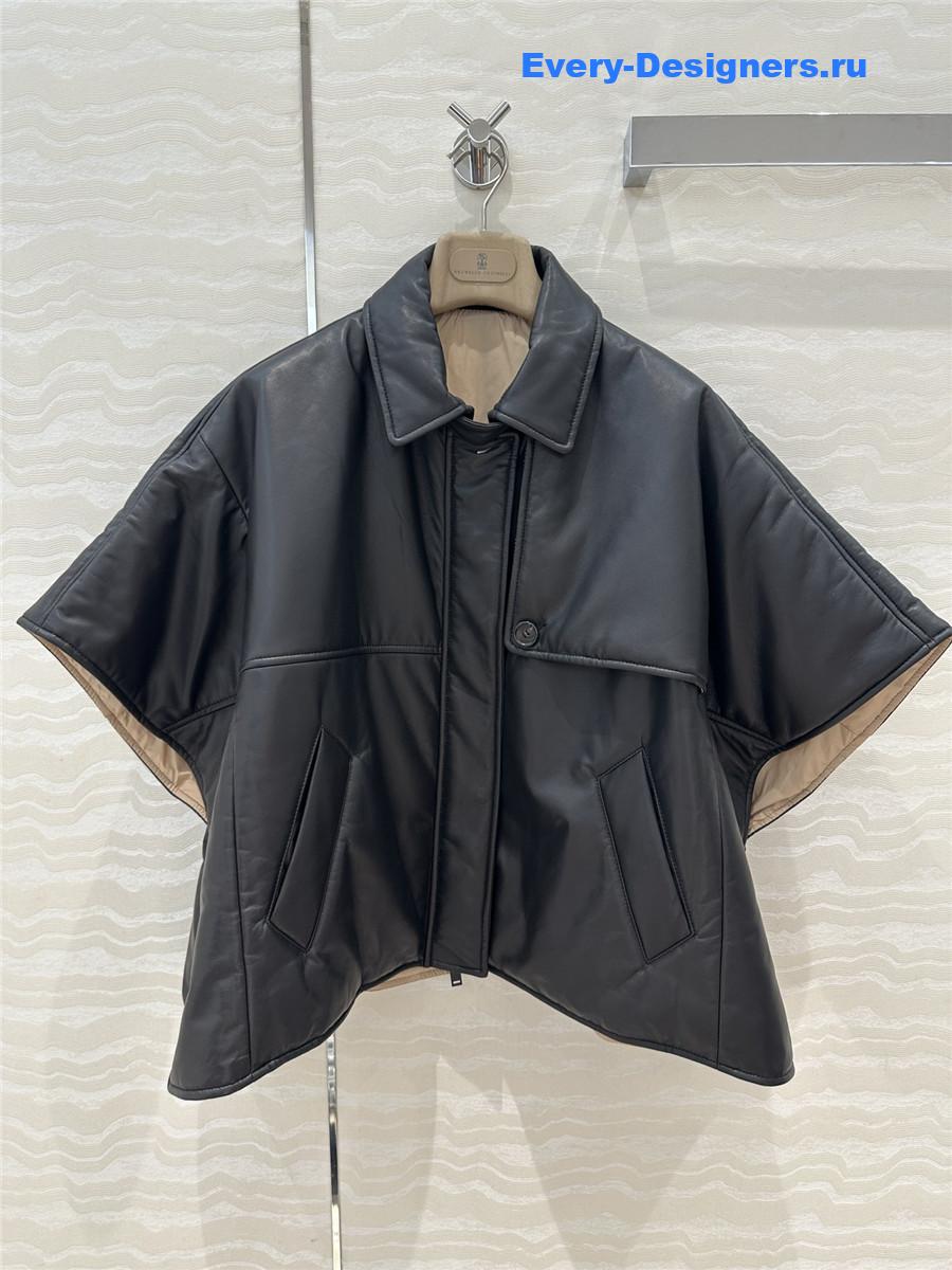 BC Cape Leather Padded Jacket