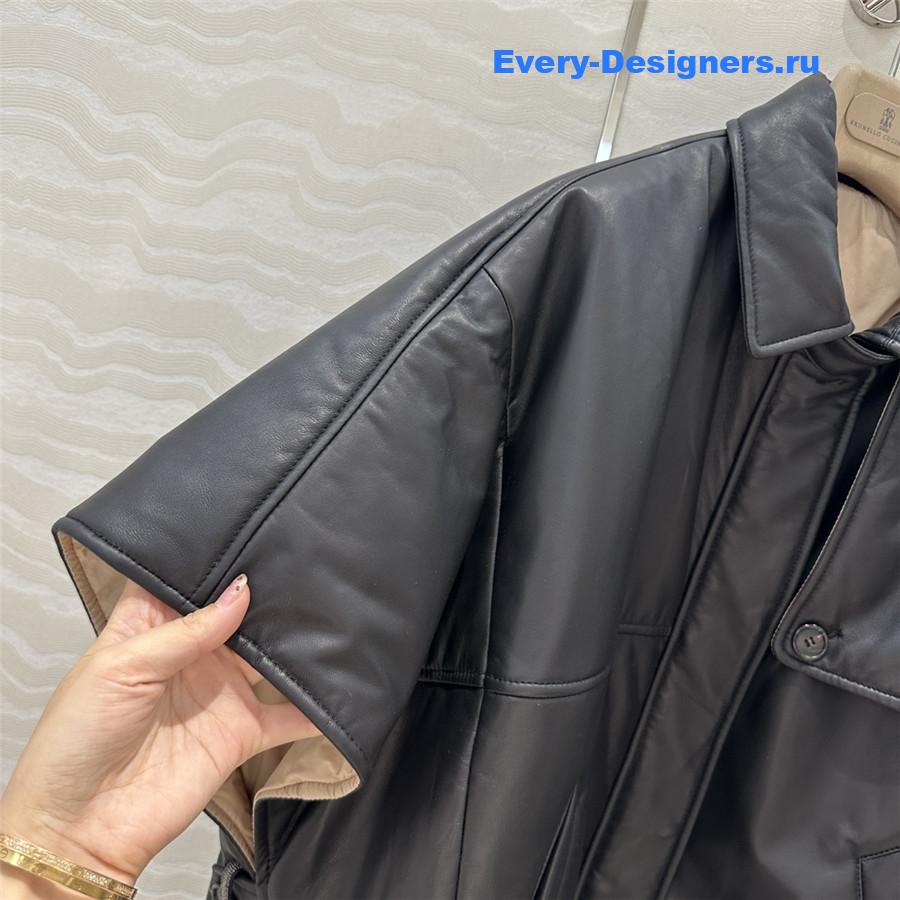BC Cape Leather Padded Jacket