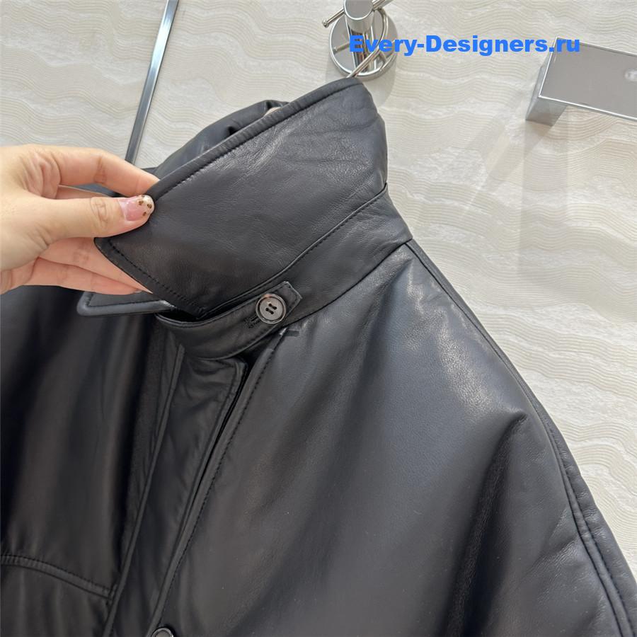 BC Cape Leather Padded Jacket