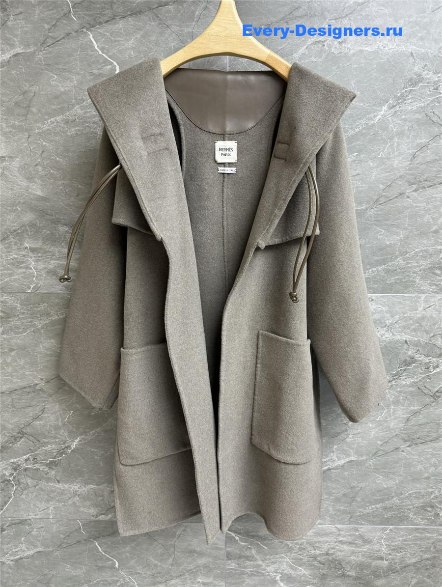 H**me5 fake two-piece cashmere coat