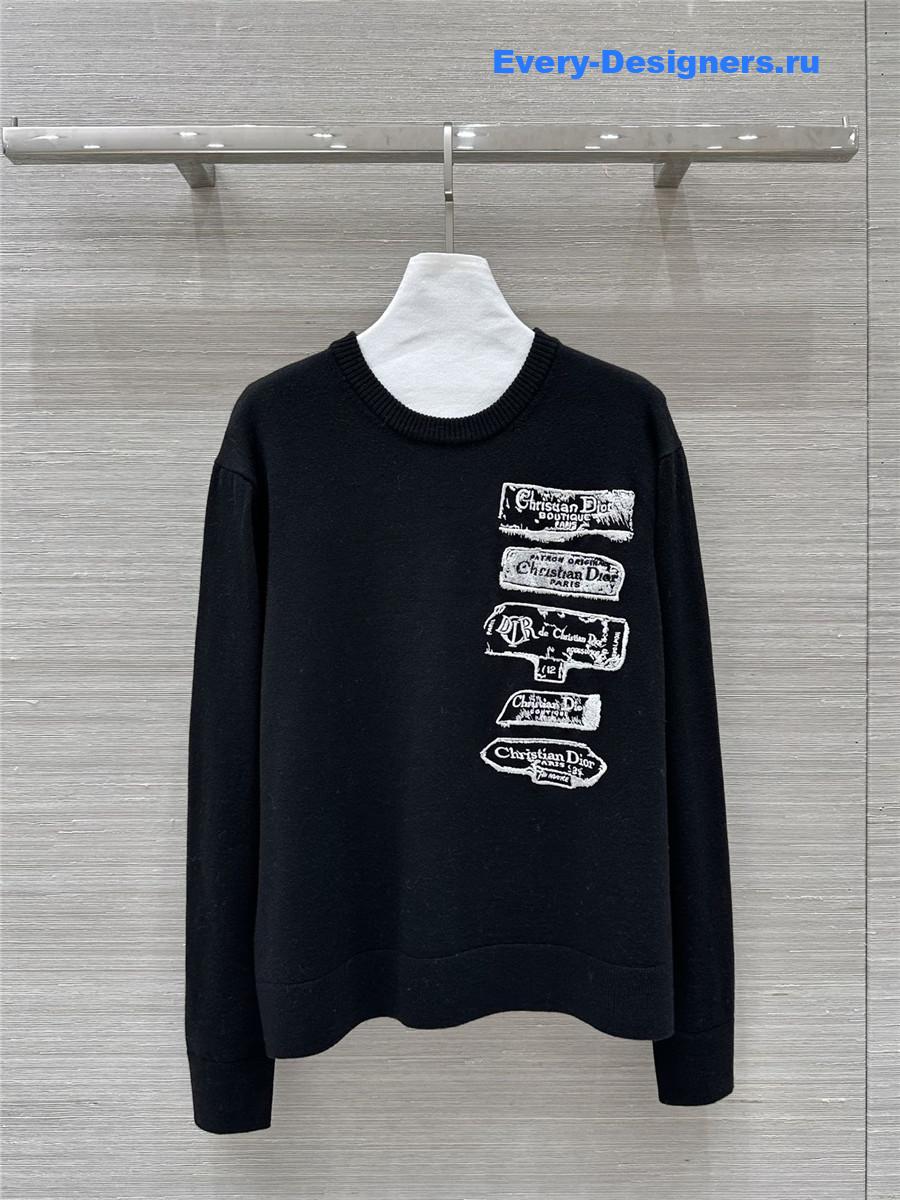 D10r archives labels wool sweater black