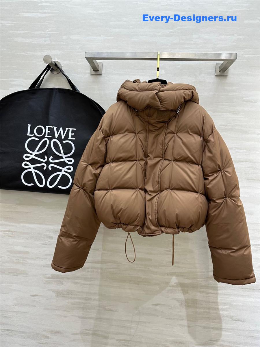 L0ew* hooded down jacket