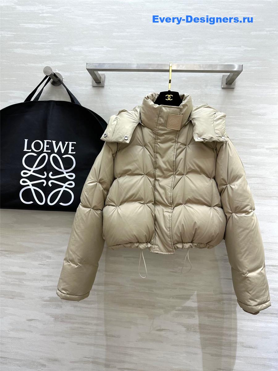 L0ew* hooded down jacket