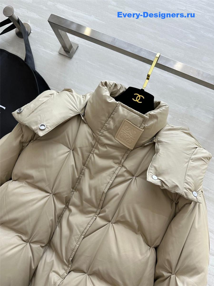 L0ew* hooded down jacket