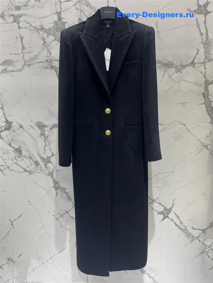 Balmain cashmere long coat