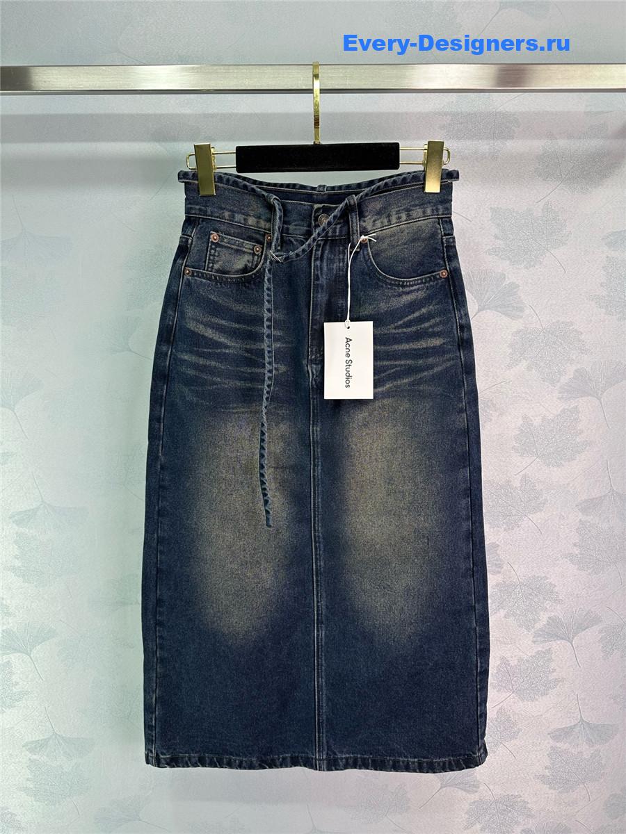 Acne studios denim skirt with slits