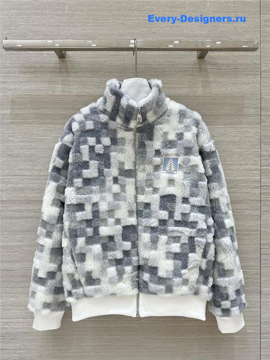l0vis Vvtt0n lv lapel zipper jacket