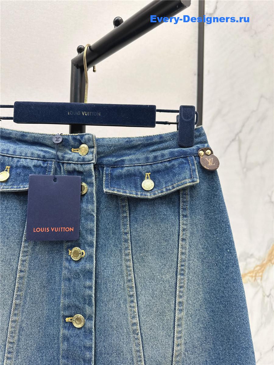 l0vis Vvtt0n lv denim skirt