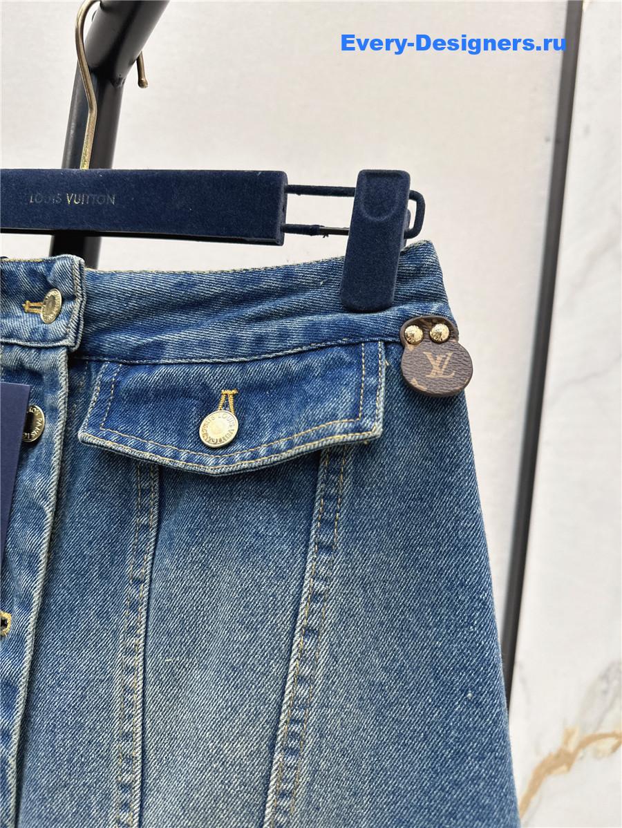 l0vis Vvtt0n lv denim skirt