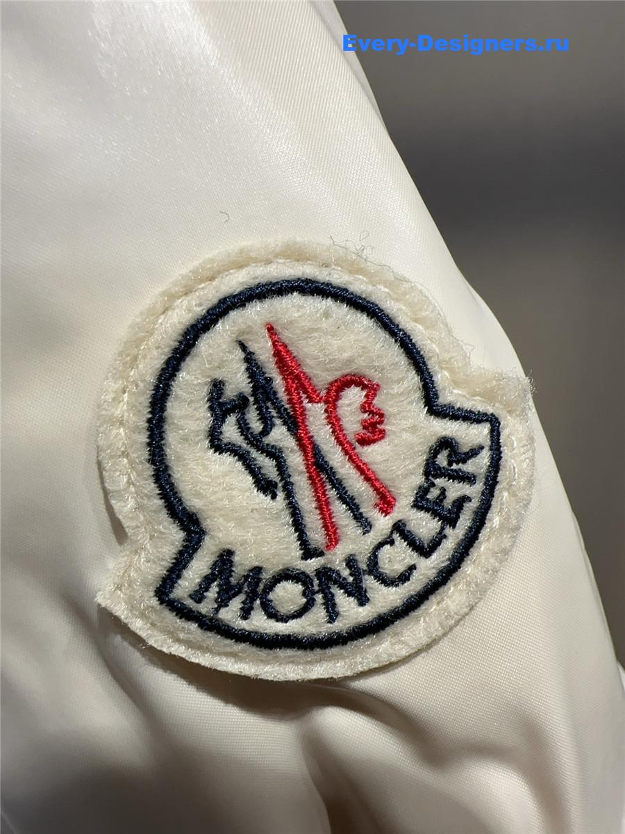Moncler Bellevue Hooded Down Jacket Women White