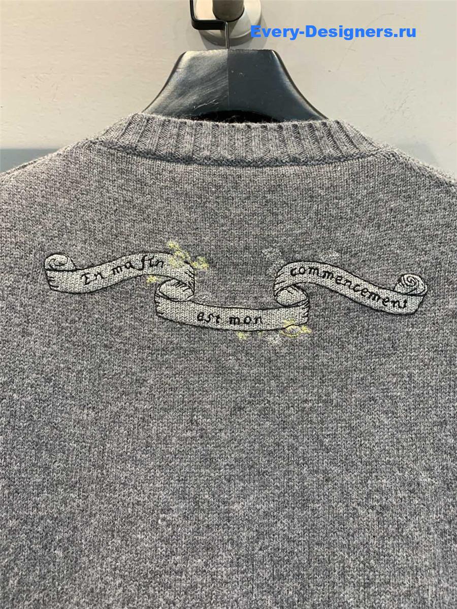 D10r star embroidered cashmere sweater