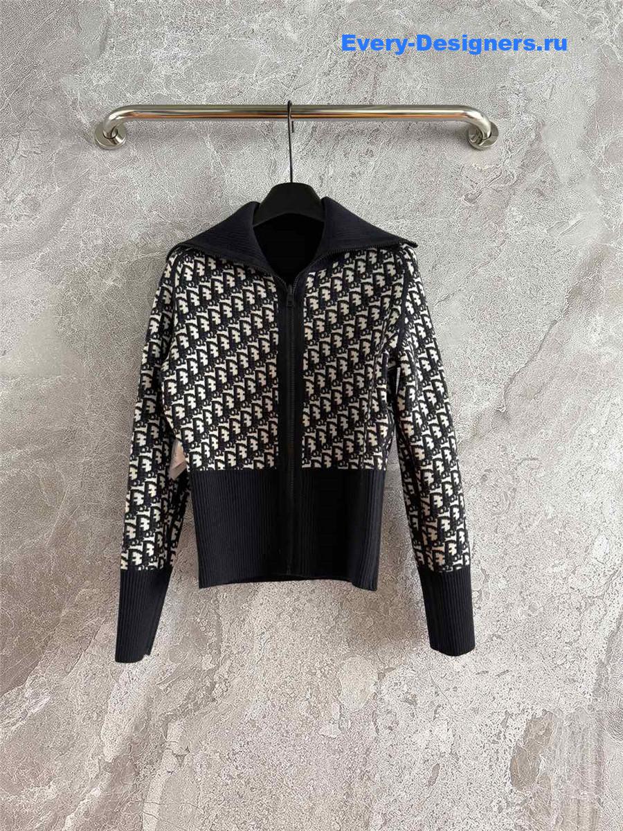 D10r oblique hooded cashmere cardigan