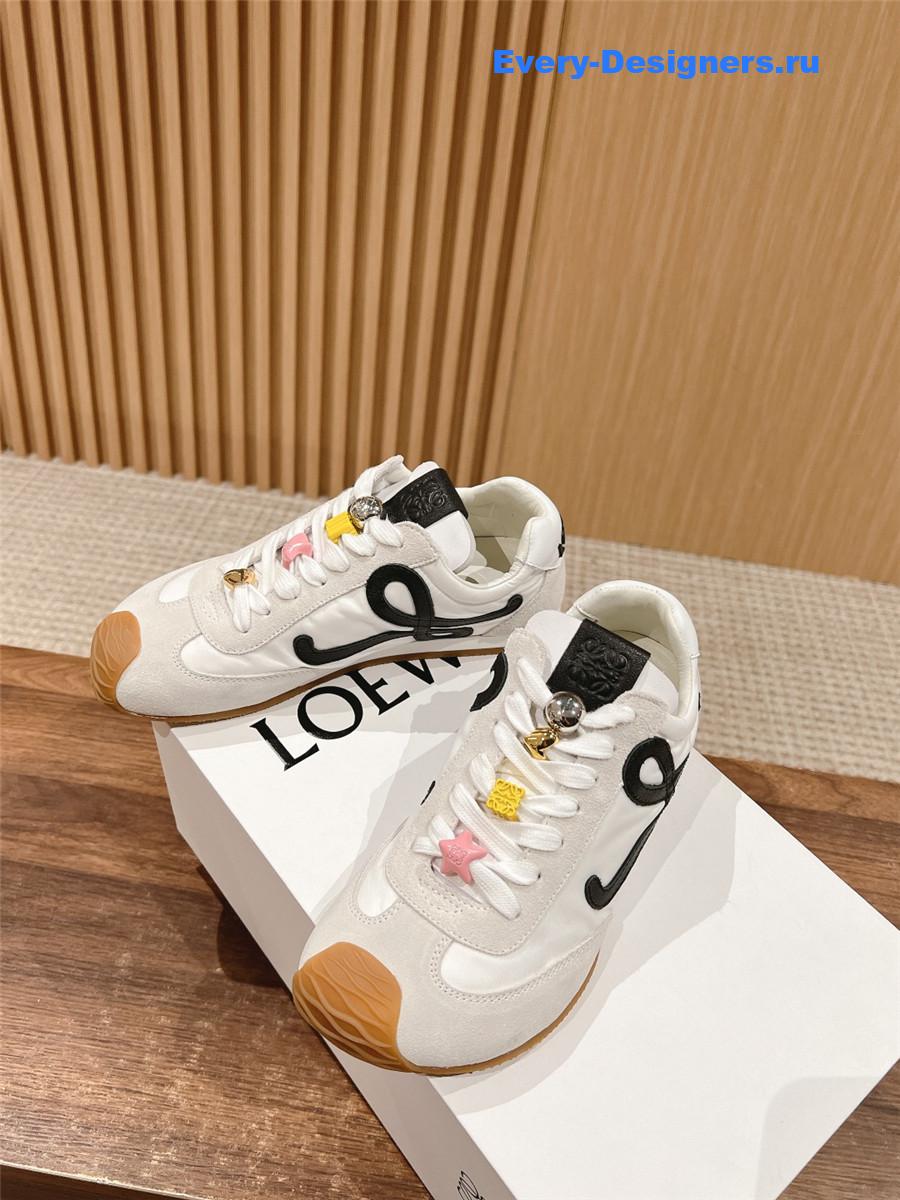 L0ew* ballet runner 2.0 sneakers white black