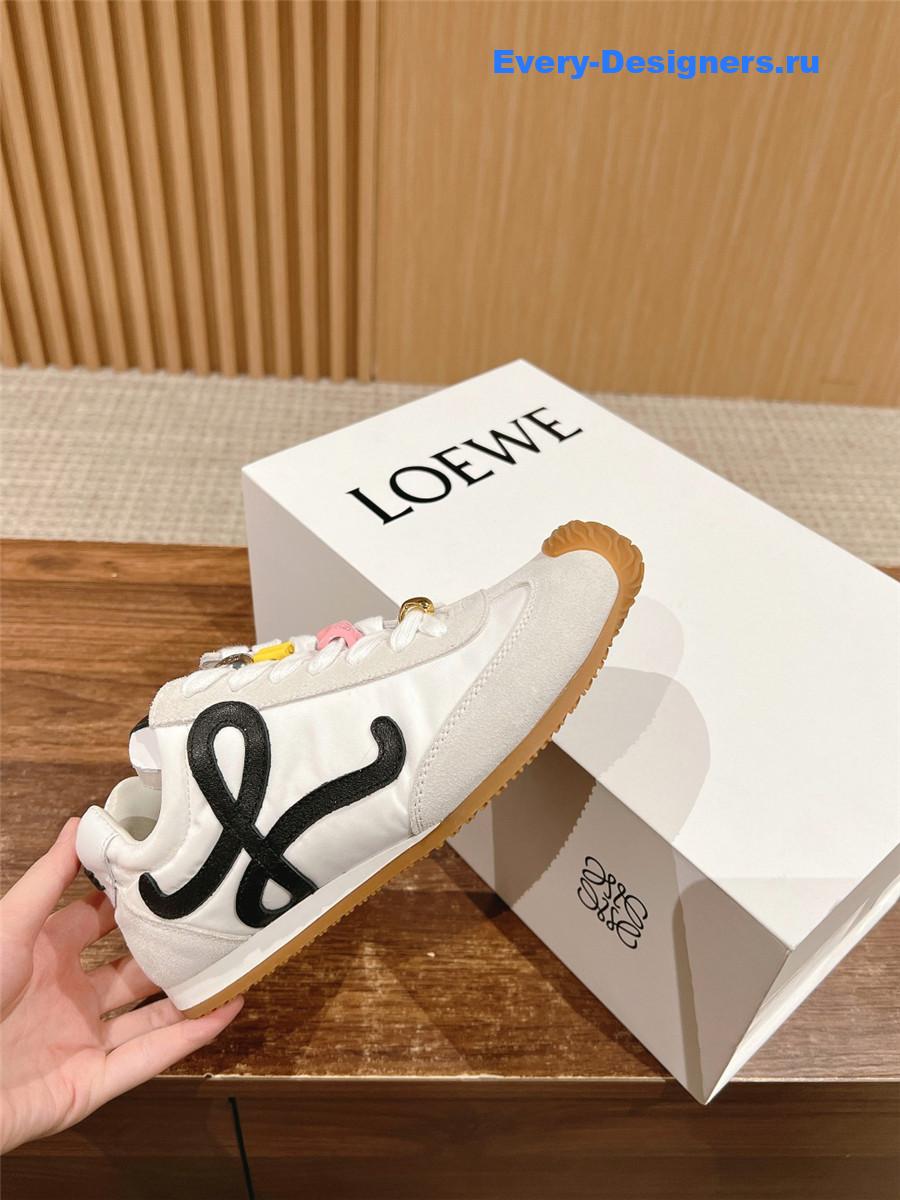L0ew* ballet runner 2.0 sneakers white black