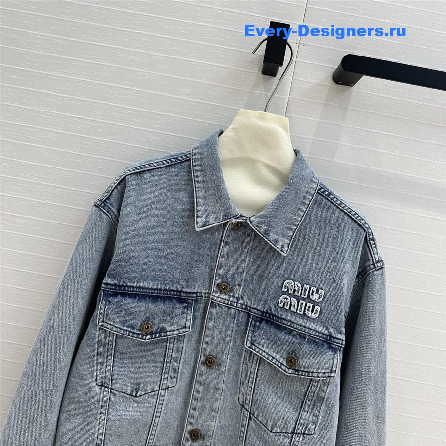Miu Miu Washed Denim Jacket