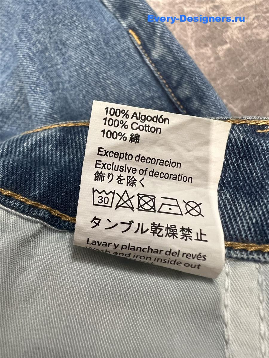 L0ew* anagram wide-leg jeans in blue