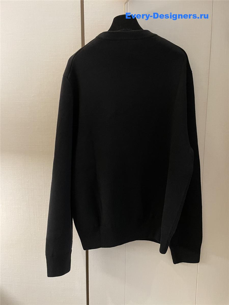 D10r mohair wool crew neck sweater