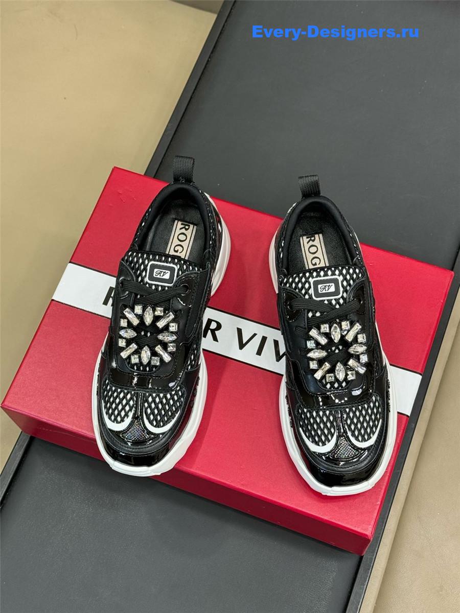 roger u1u1er viv on the run black sneakers