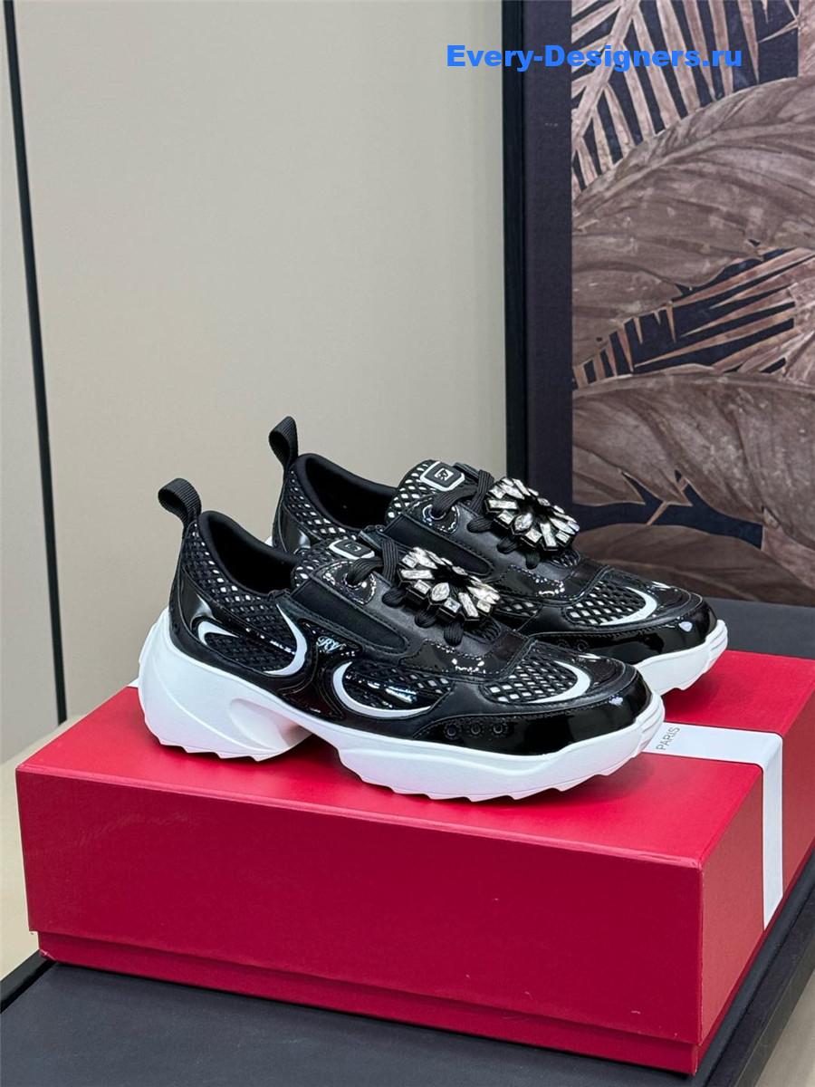 roger u1u1er viv on the run black sneakers
