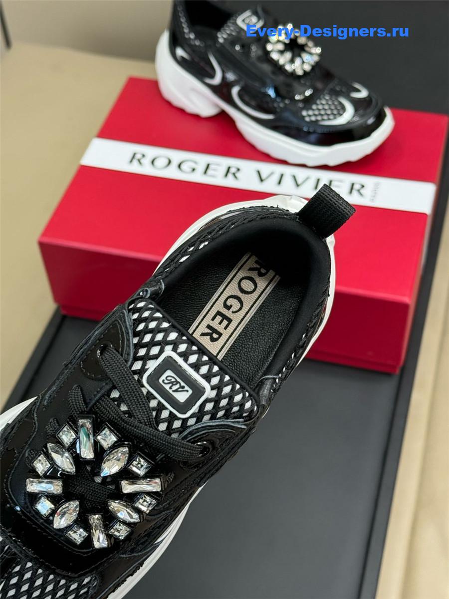 roger u1u1er viv on the run black sneakers