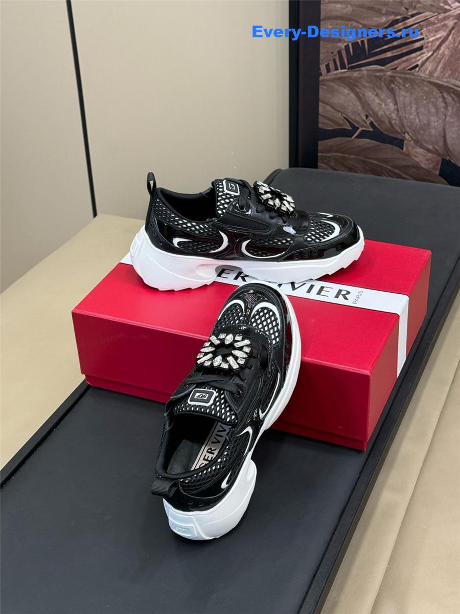 roger u1u1er viv on the run black sneakers