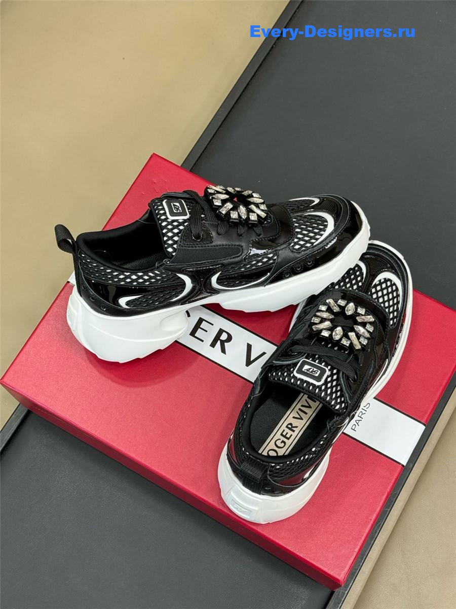 roger u1u1er viv on the run black sneakers