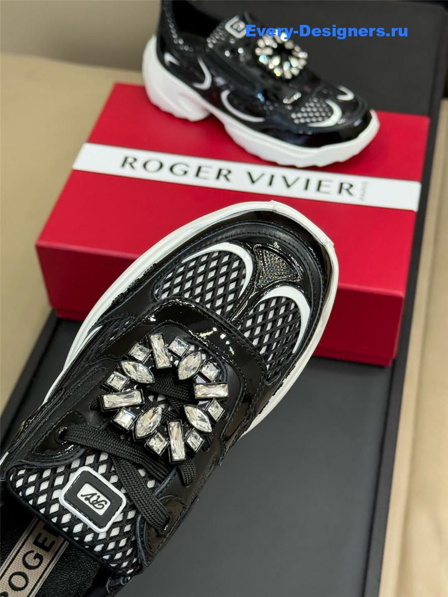 roger u1u1er viv on the run black sneakers