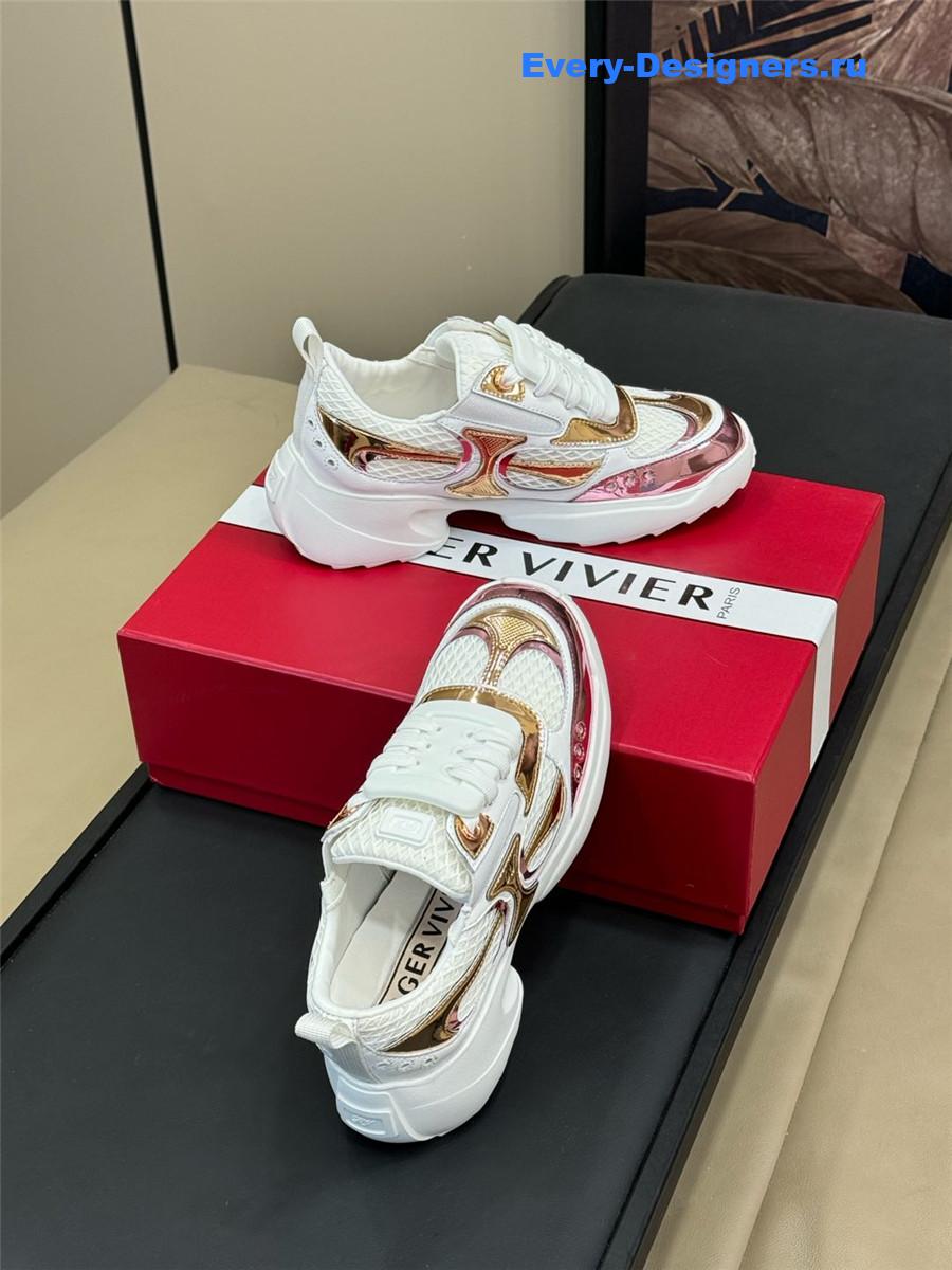 roger u1u1er viv on the run platinum sneakers