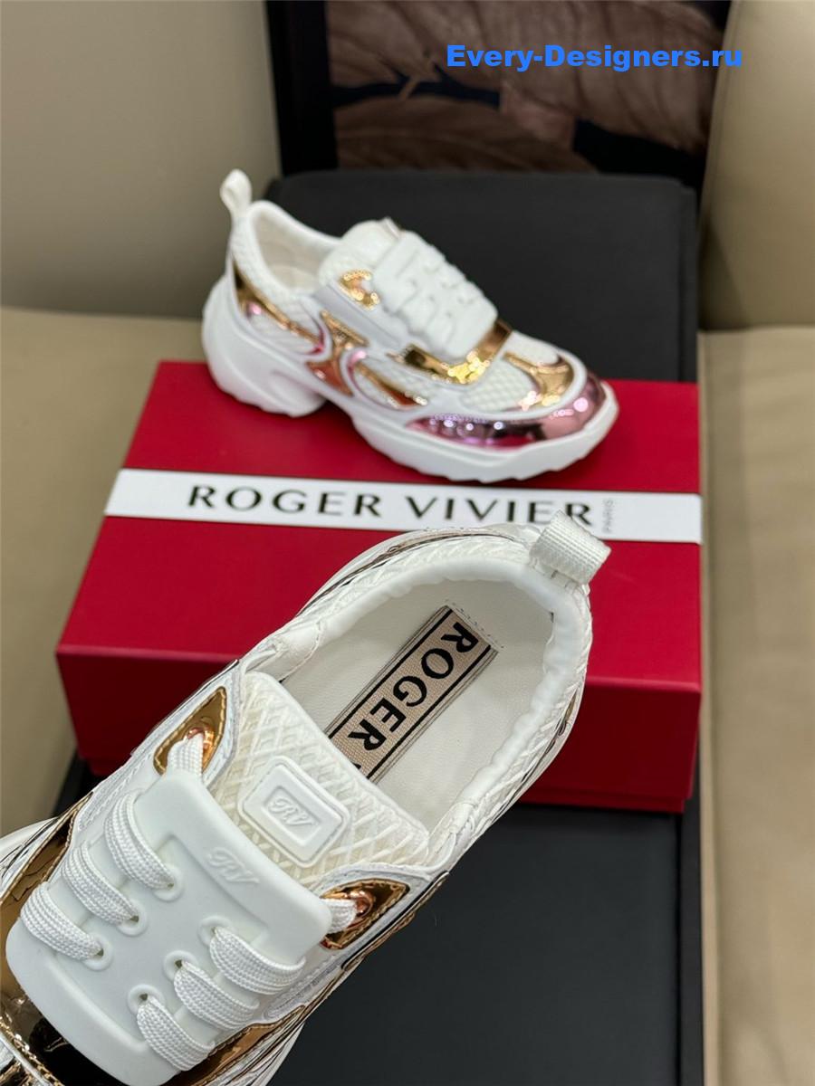 roger u1u1er viv on the run platinum sneakers